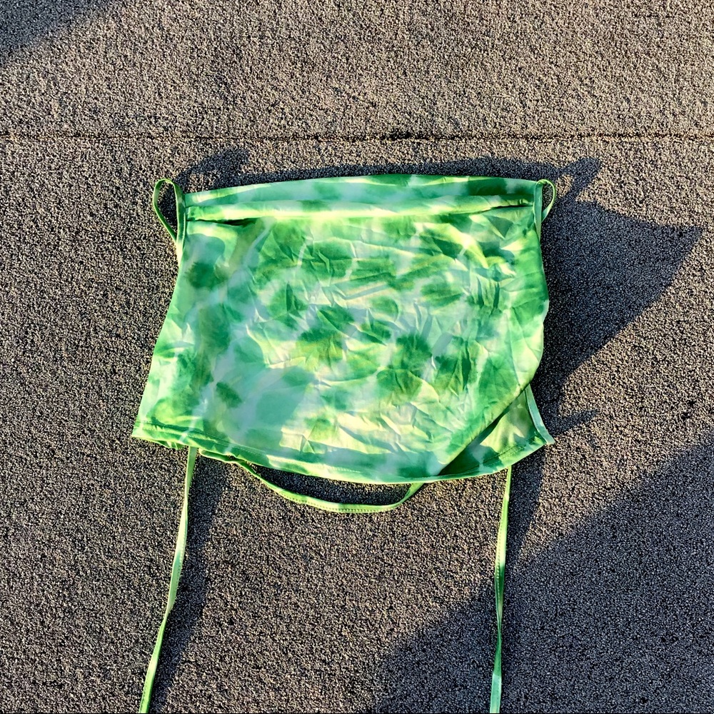 Green Backless Top